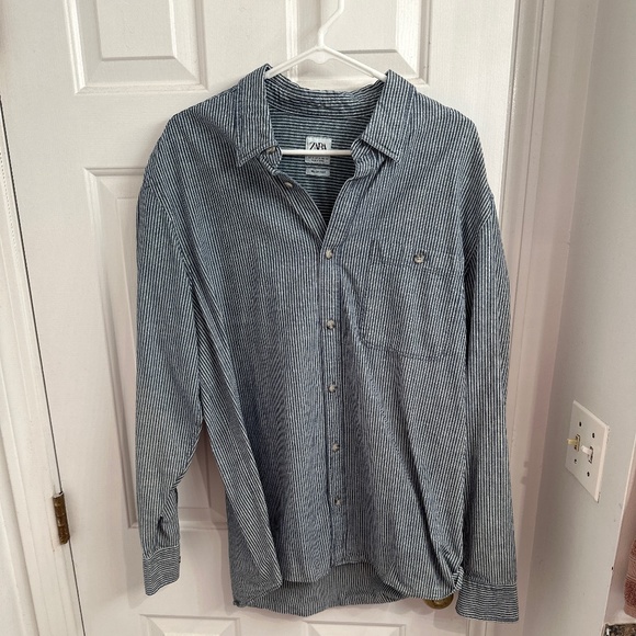 Gray Striped Buttondown - Picture 1 of 2
